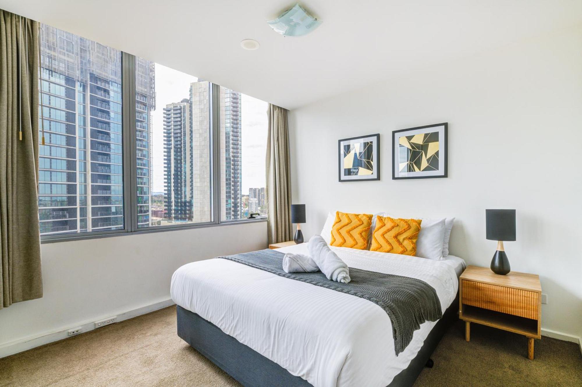 Mega Style Apartments Mainpoint Melbourne Rum bild