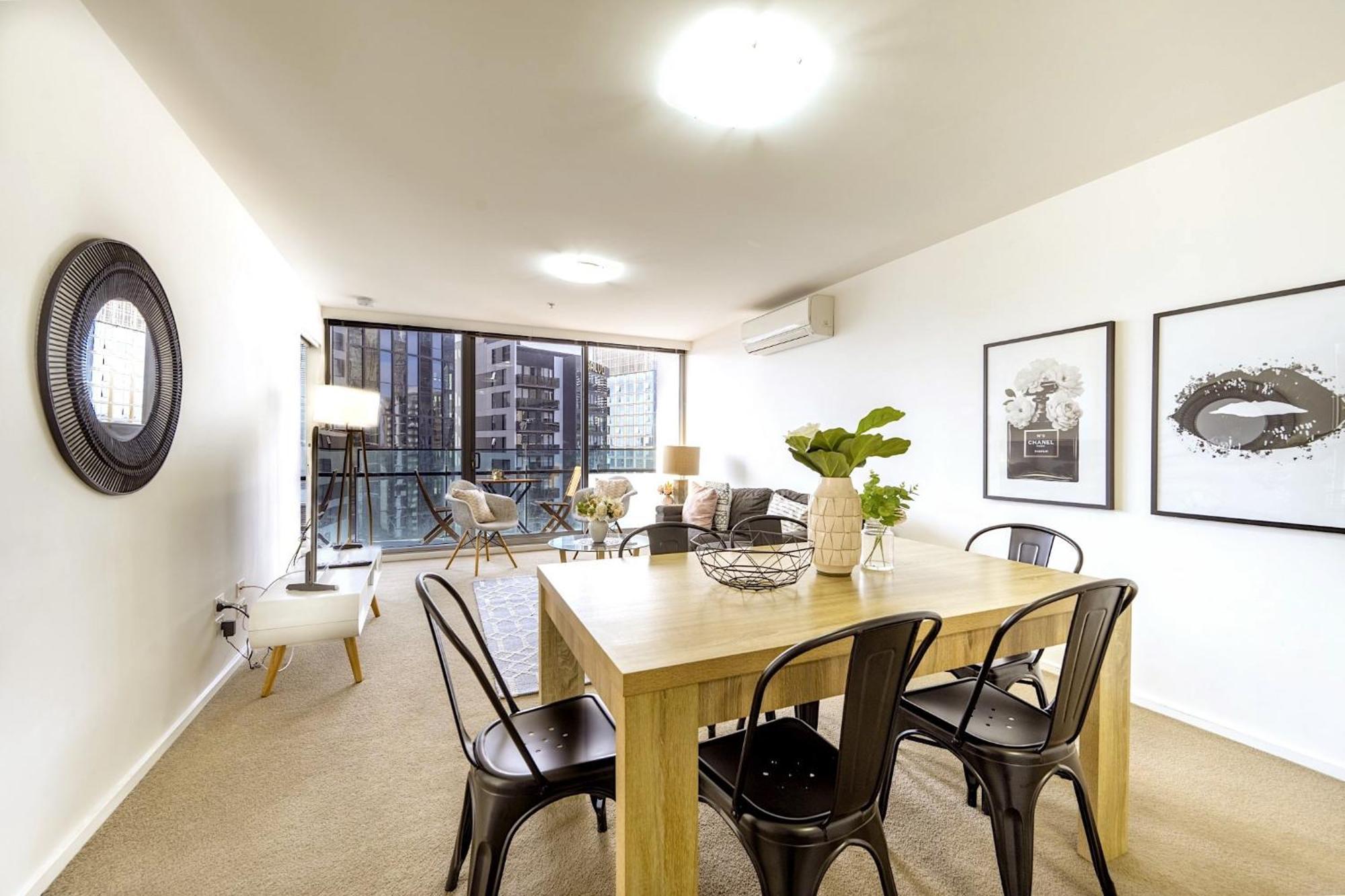 Mega Style Apartments Mainpoint Melbourne Rum bild