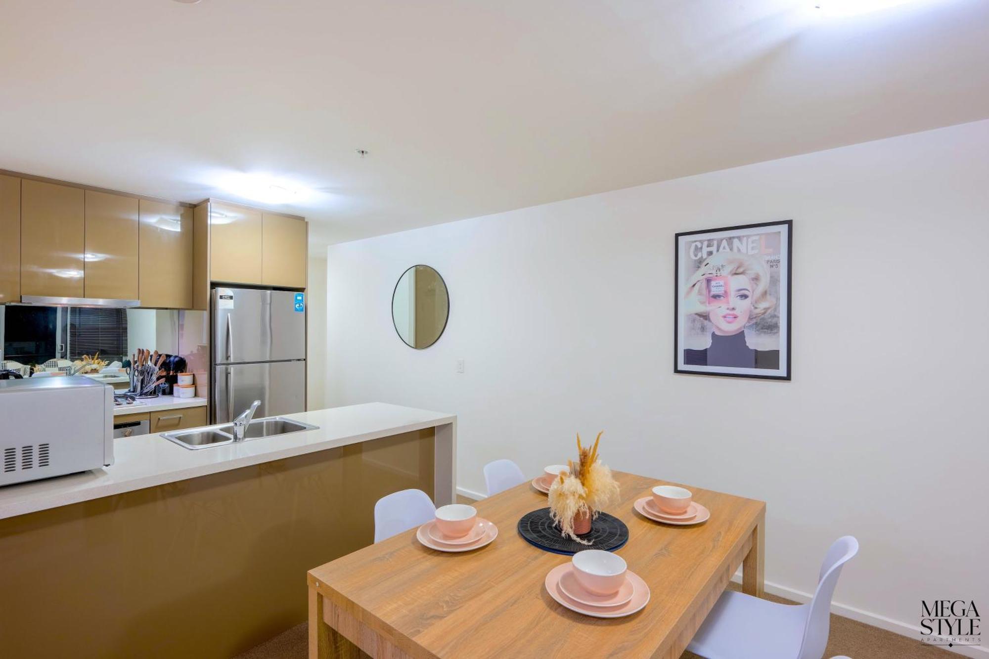 Mega Style Apartments Mainpoint Melbourne Rum bild