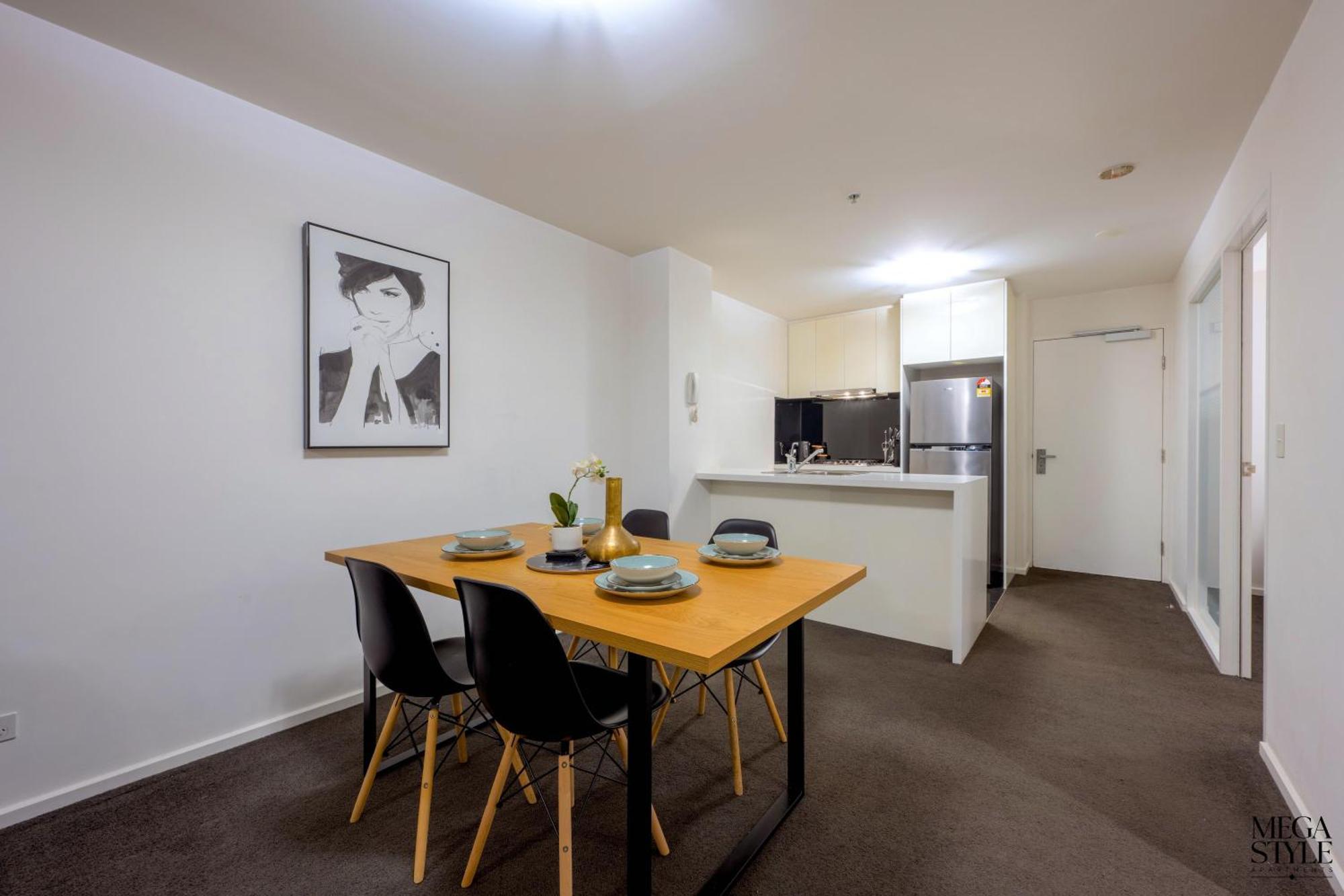 Mega Style Apartments Mainpoint Melbourne Rum bild