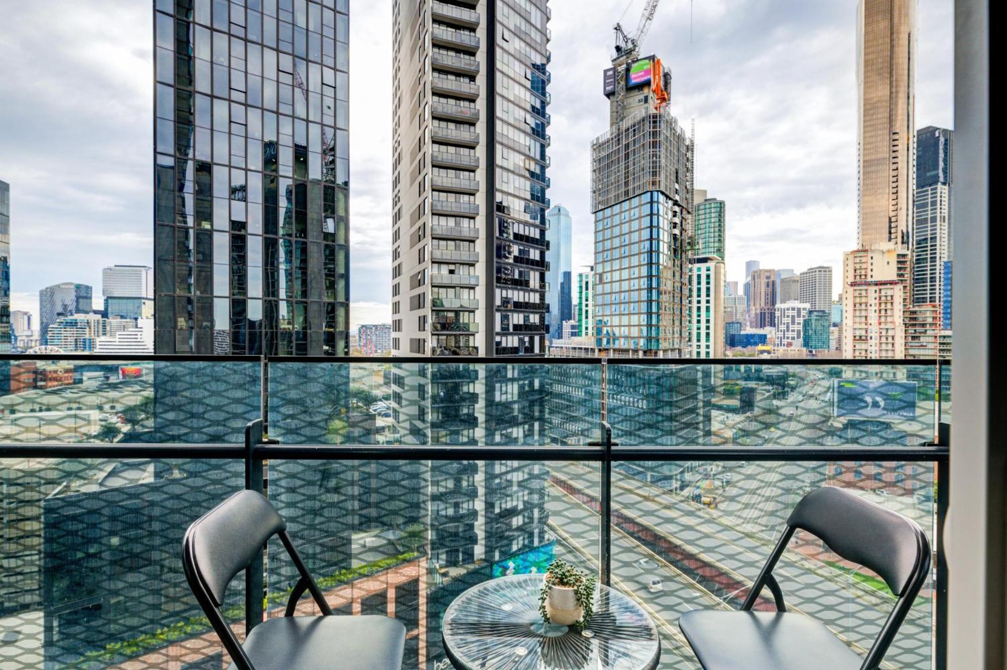 Mega Style Apartments Mainpoint Melbourne Rum bild
