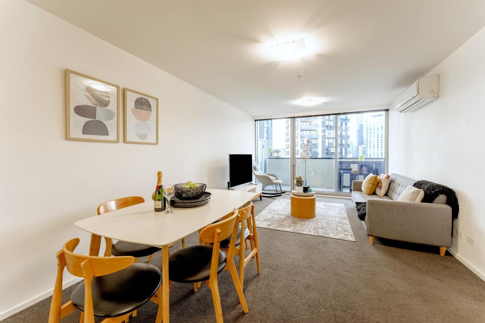 Mega Style Apartments Mainpoint Melbourne Rum bild