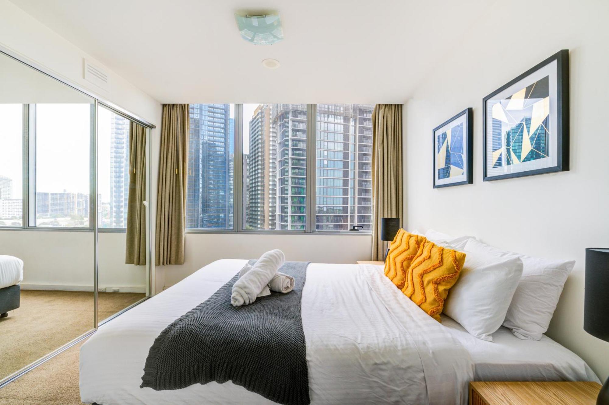 Mega Style Apartments Mainpoint Melbourne Rum bild