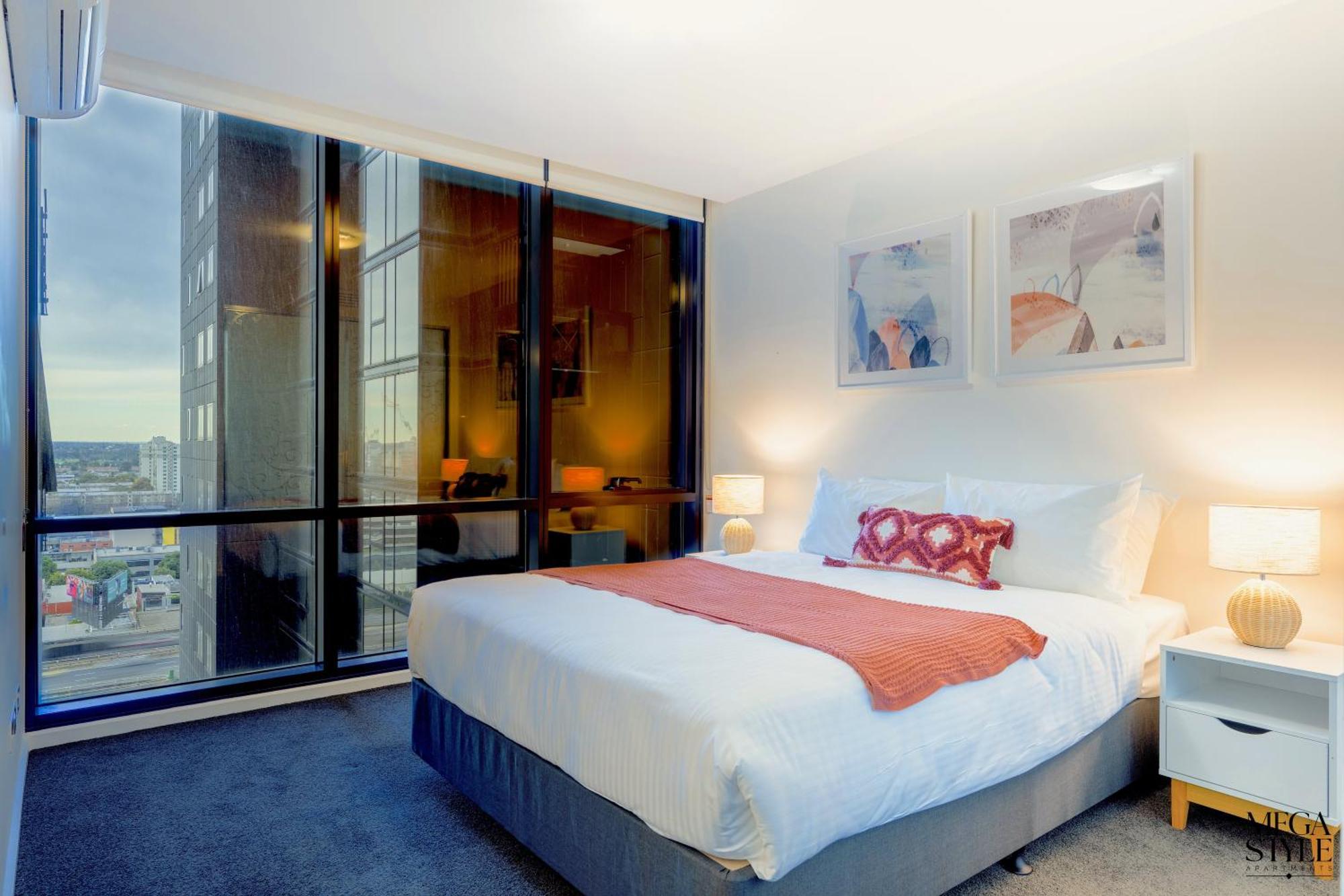 Mega Style Apartments Mainpoint Melbourne Rum bild