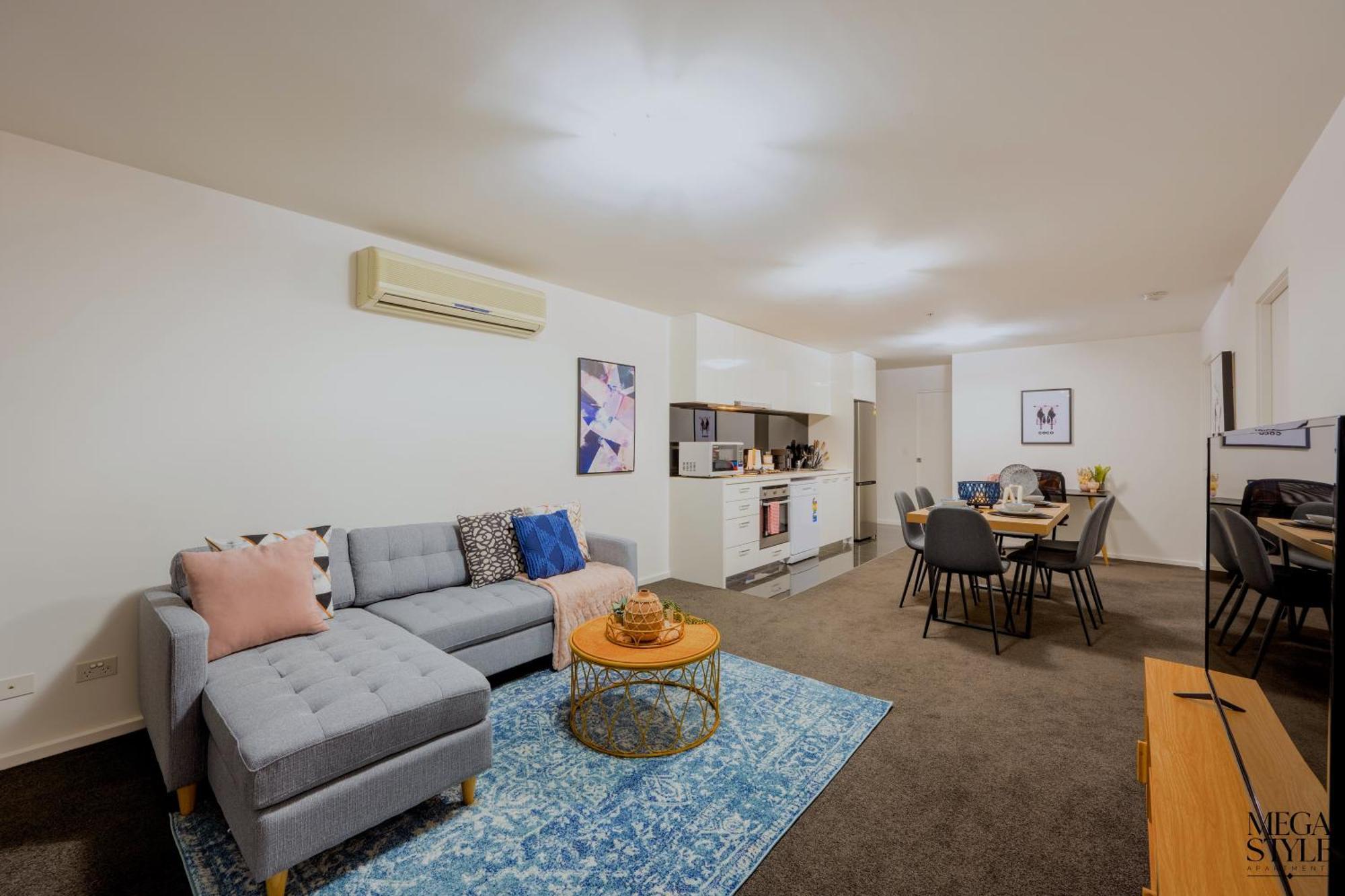 Mega Style Apartments Mainpoint Melbourne Rum bild