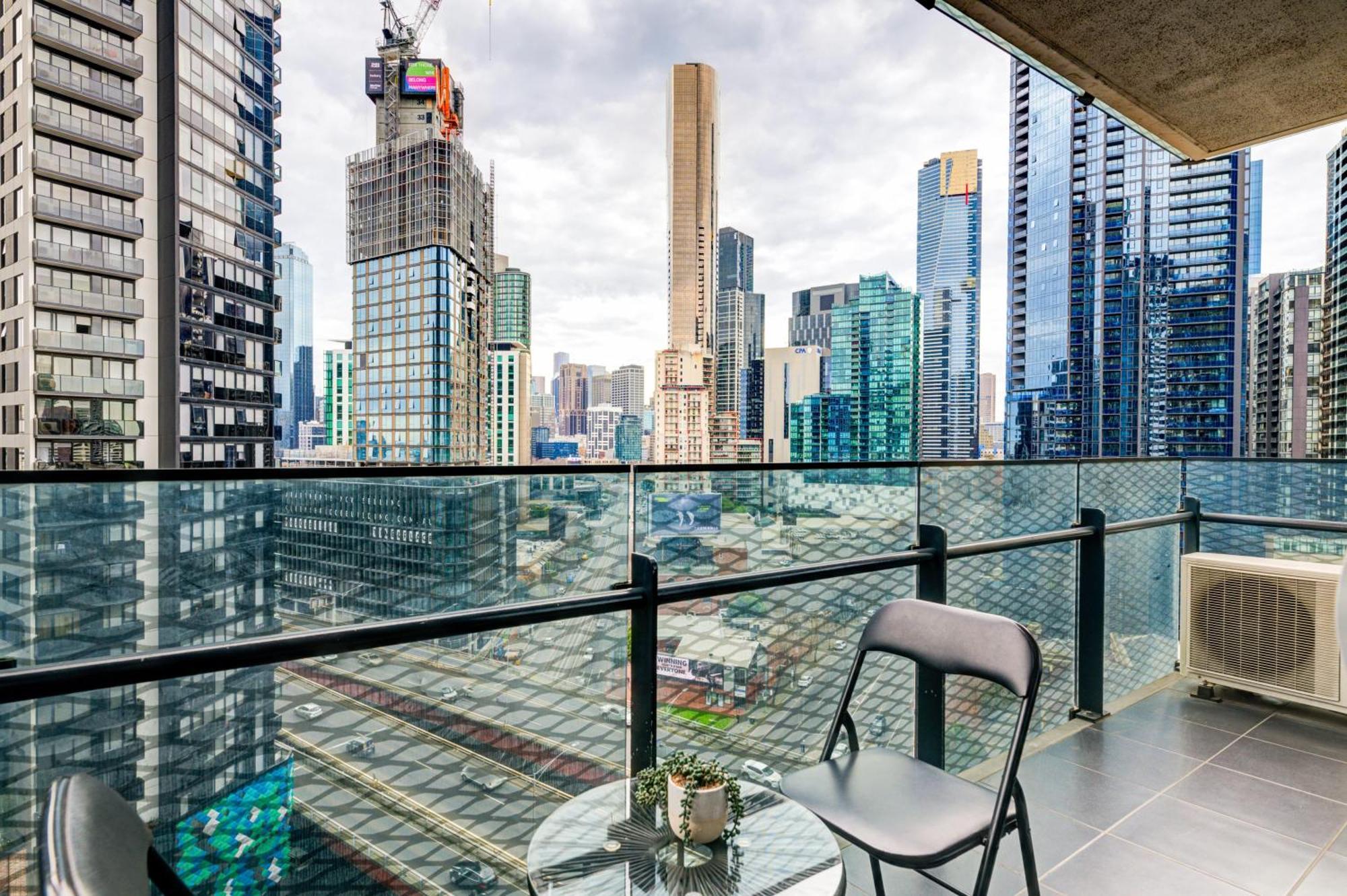 Mega Style Apartments Mainpoint Melbourne Rum bild