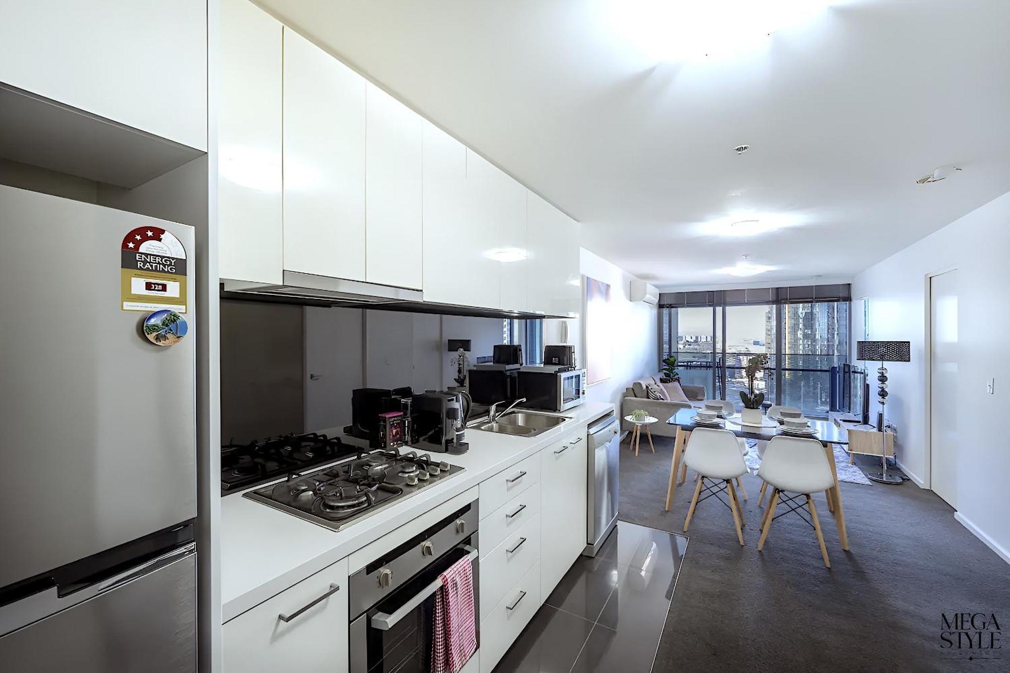 Mega Style Apartments Mainpoint Melbourne Rum bild
