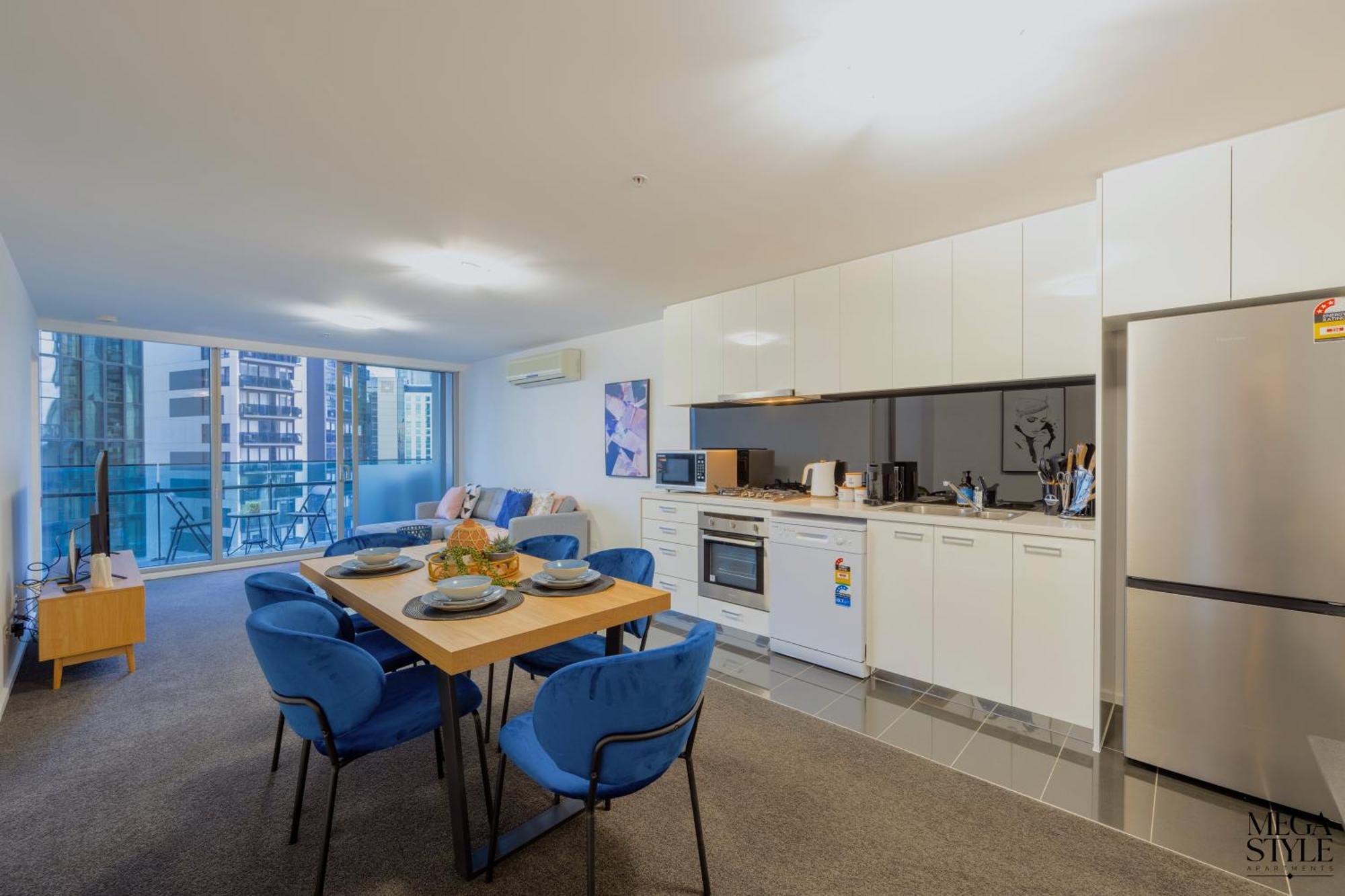 Mega Style Apartments Mainpoint Melbourne Rum bild